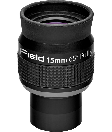 Orion 1.25 Inch Ultra Flat Field 65-degree 15mm Eyepiece