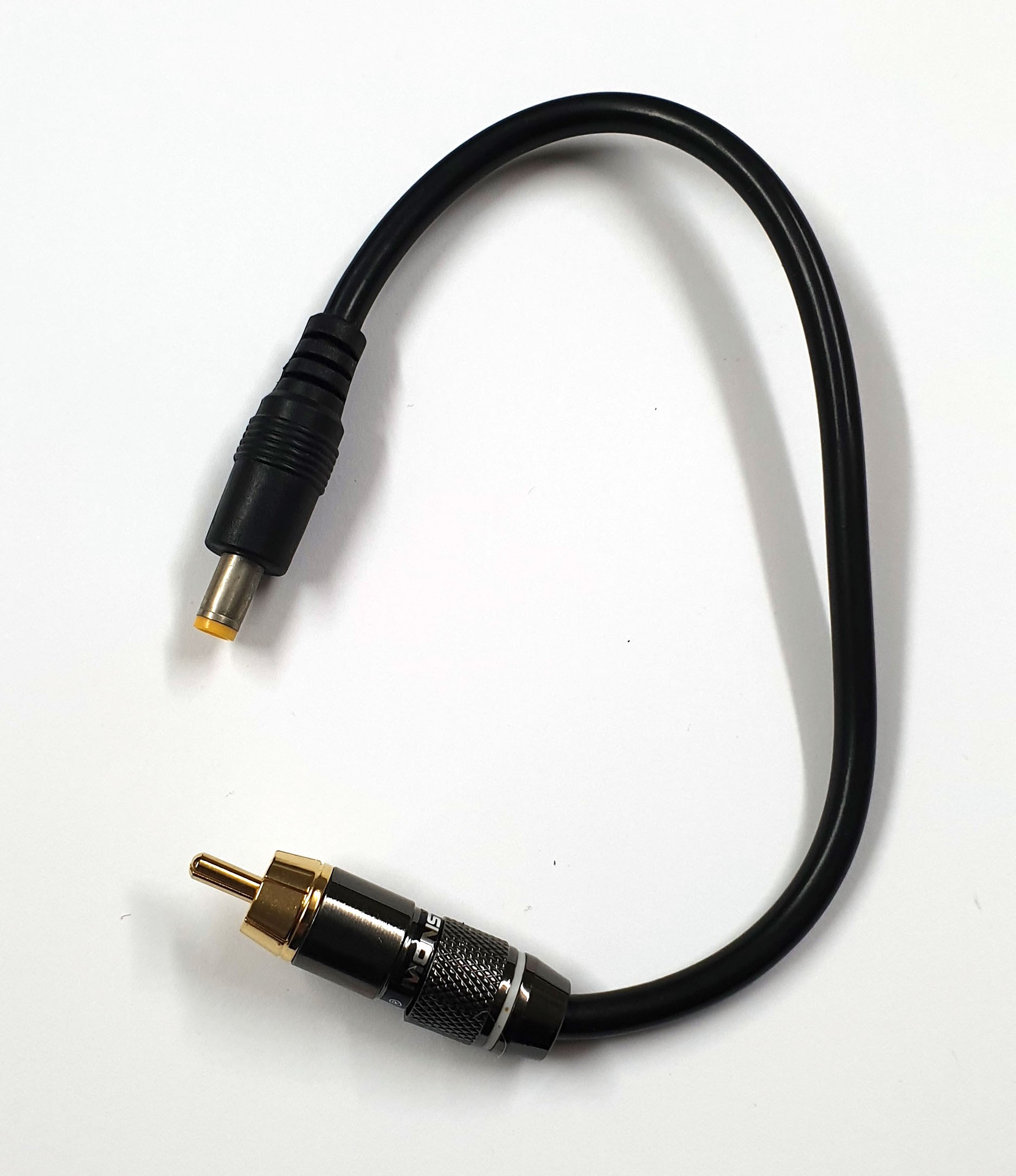 2.1mm DC to Male RCA plug adapter