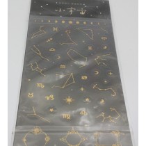 Constellation Zodiac Foil Stickers Set