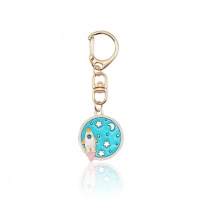 Enamel Keychain - Rocket stars