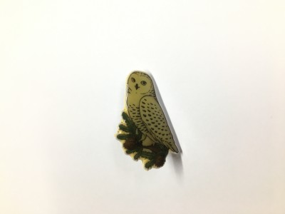 Snowy Owl Acrylic Pin