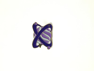  Purple Ringed Planet Enamel Pin Style 1