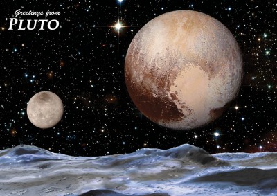 Astrovisuals Postcard - Pluto
