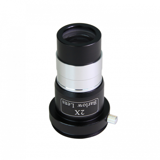 saxon 1.25 Inch 2x Short-Focus Barlow Lens with Camera Adapter