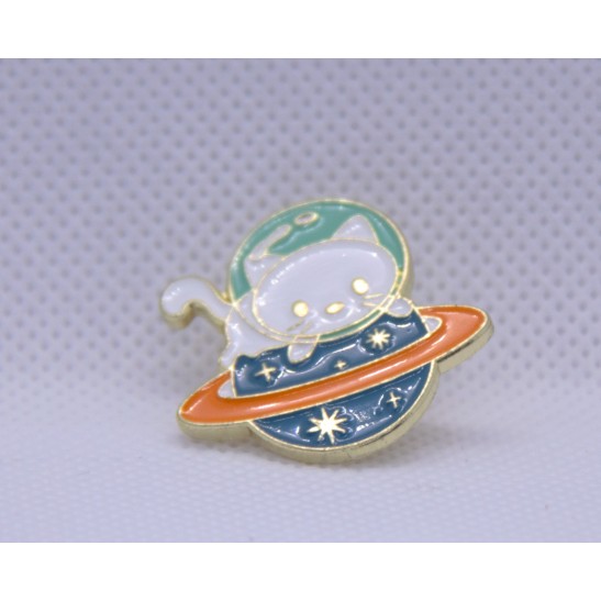 Cat Astronaut Enamel Pin Style 1