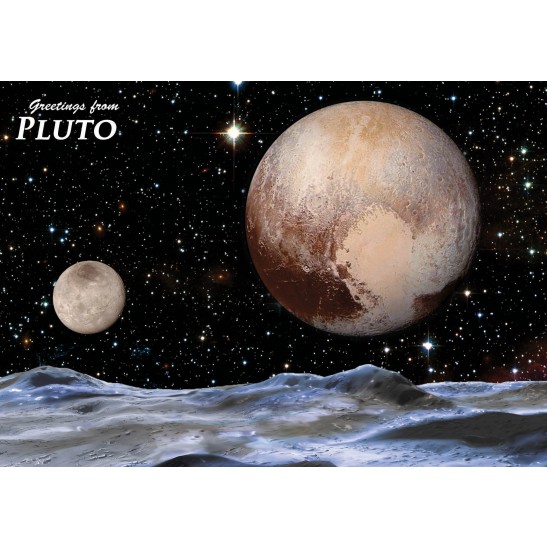 Astrovisuals Postcard - Pluto