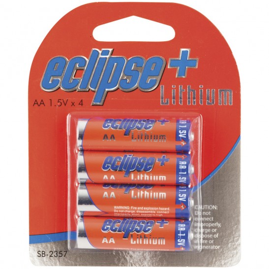 Four Pack 1.5V Eclipse AA Lithium Batteries