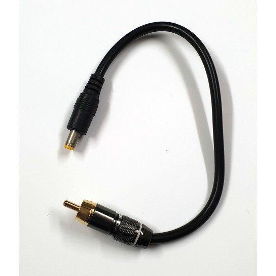 2.1mm DC to Male RCA plug adapter